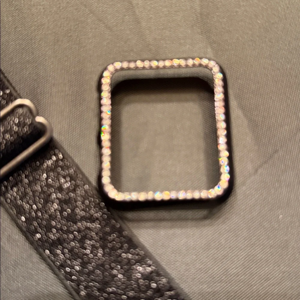 Black Glitter Smartwatch Band and Case